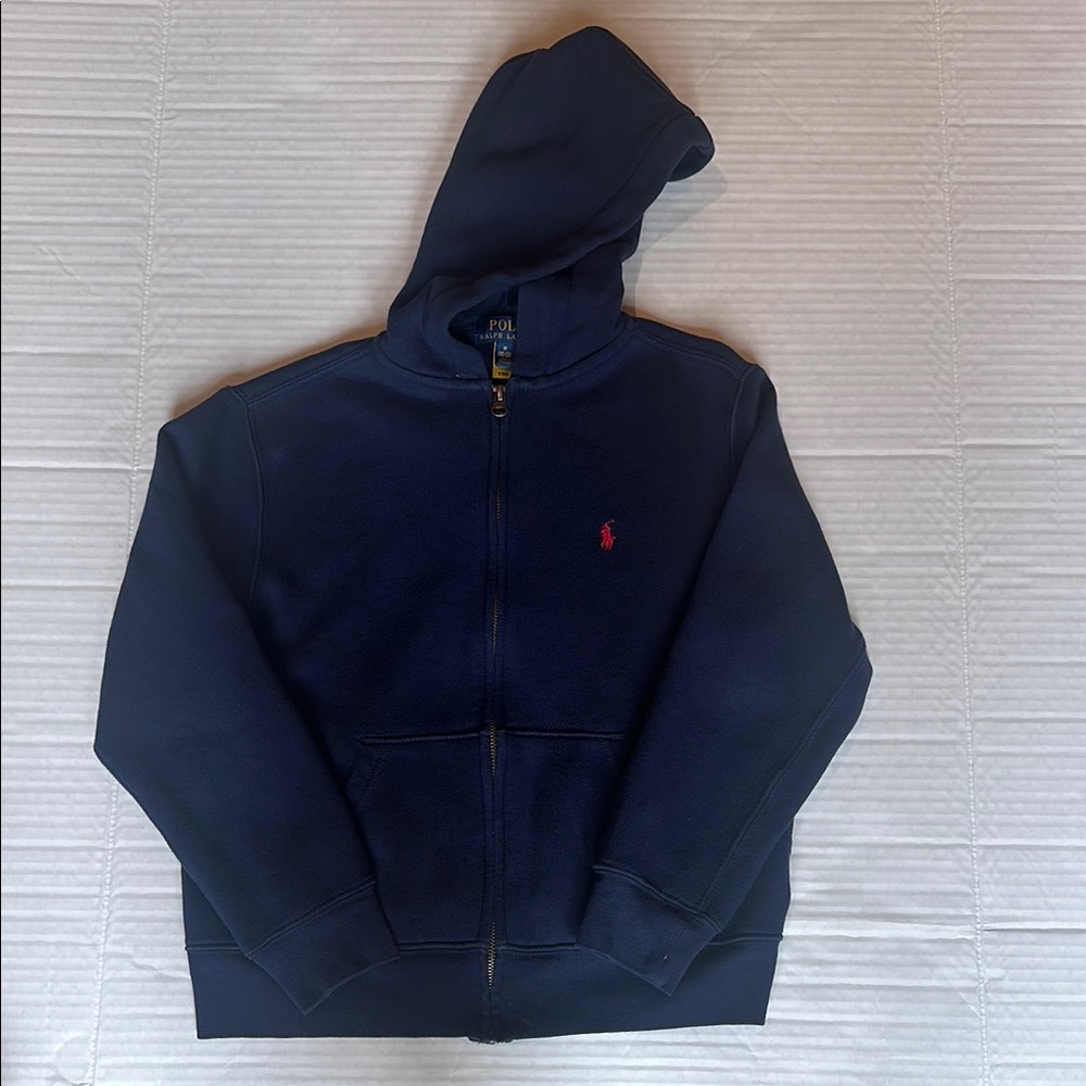 Polo by Ralph Lauren Kids Boys Navy Hoodie size M 10-12